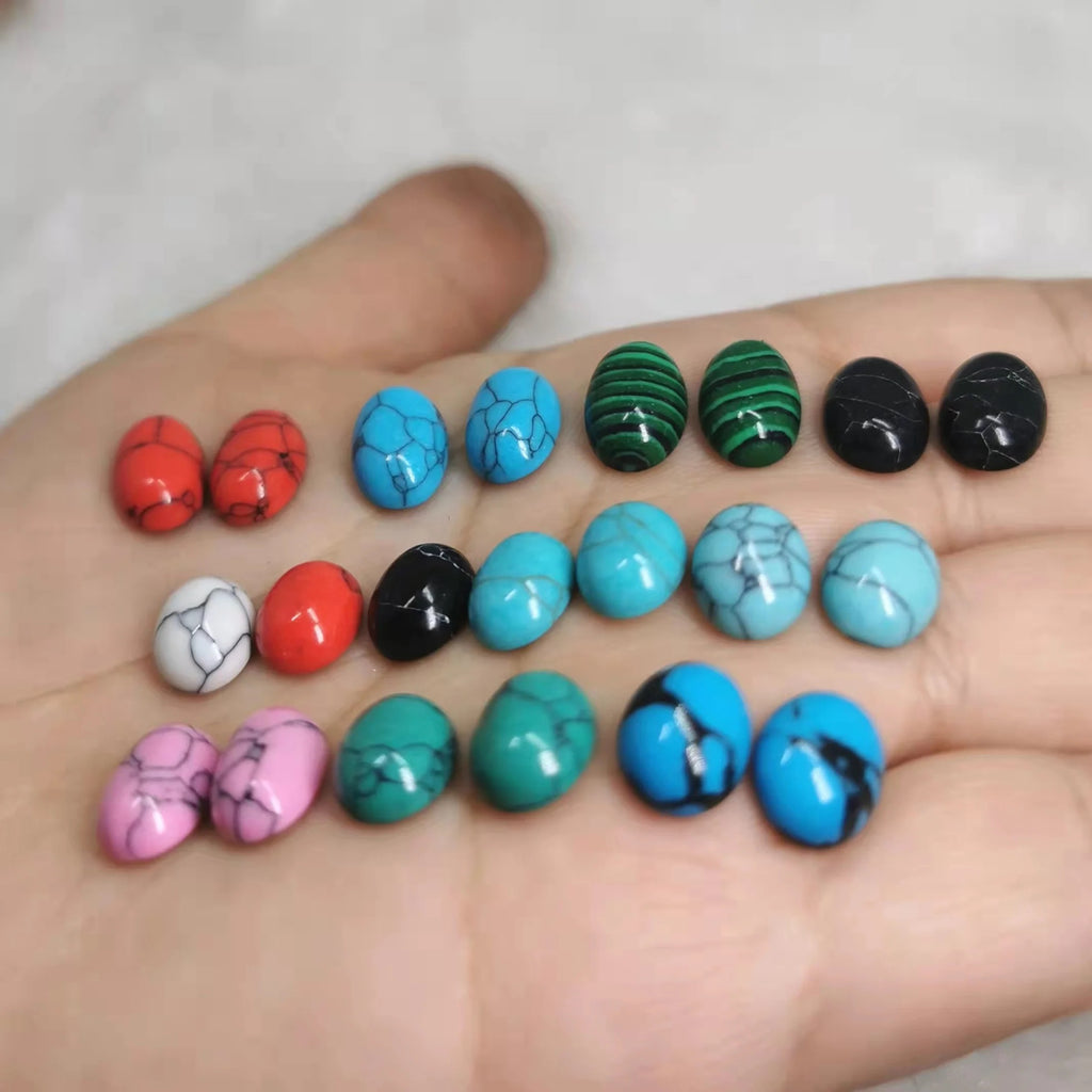 Oval Faux Stone Cabochon 15x20mm