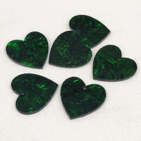 Green Abalone Heart Centerpieces