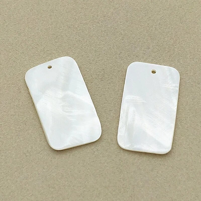 *PREORDER* Rectangle Shell Slabs 30x17mm: 50 Pairs