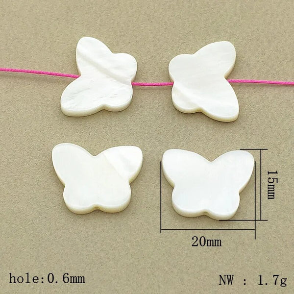 Butterfly Shell Centers 20x15mm