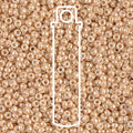 11/0 Miyuki Seed Beads Tube Apprx 8.5gm: Round Dk Beige Ceylon