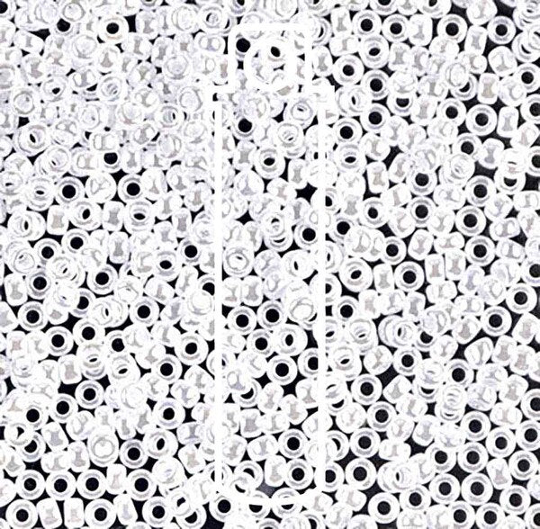 11/0 Miyuki Seed Beads Tube Apprx 8.5gm: White Ceylon