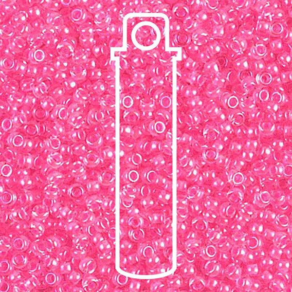 11/0 Miyuki Seed Beads Tube Apprx 8.5gm: Round Luminous Cotton Candy