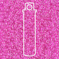 11/0 Miyuki Seed Beads Tube Apprx 8.5gm: Round Luminous Hot Magenta