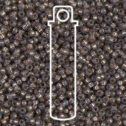 11/0 Miyuki Seed Beads Tube Apprx 8.5gm: Round Duracoat S/L Taupe