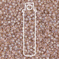 11/0 Miyuki Seed Beads Tube Apprx 8.5gm: Silver Lined Smoky Light Rose