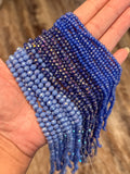 Sapphire Blue AB Rondelle Beads #221: Single Strand or 10 Strand Pack