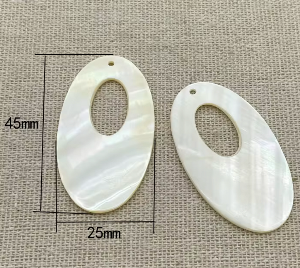Shell Oval With Hollow Center Centerpieces 45x25mm