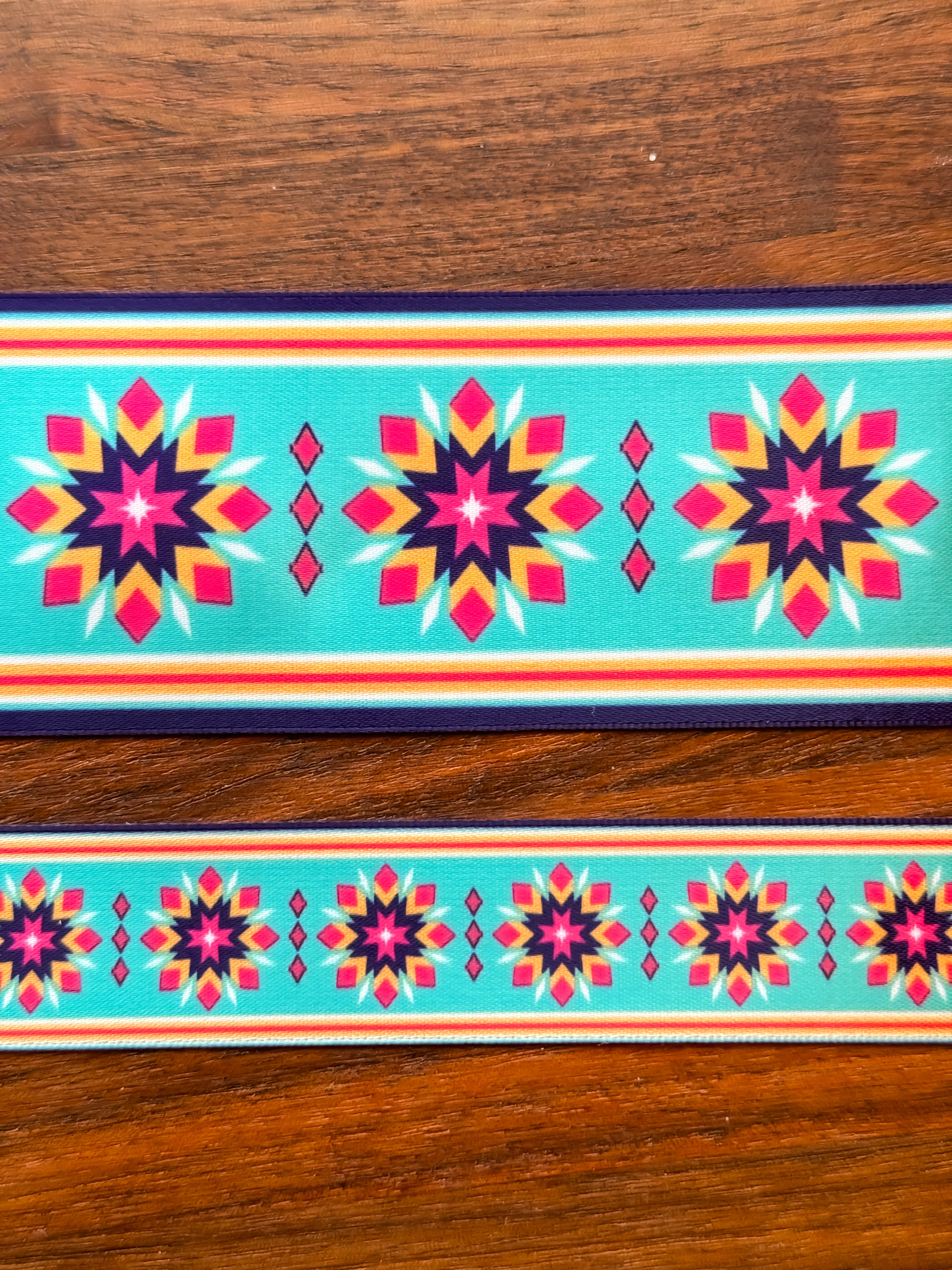 Native Star Print Ribbon