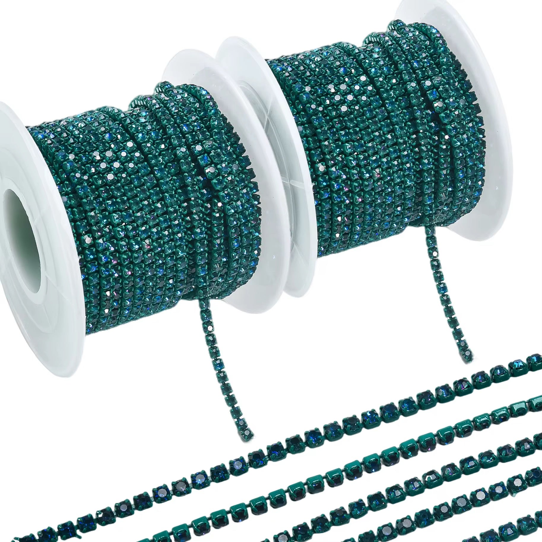 All Emerald Green Mocha Banding SS6: Sold per 1 yard or per 10 yard roll