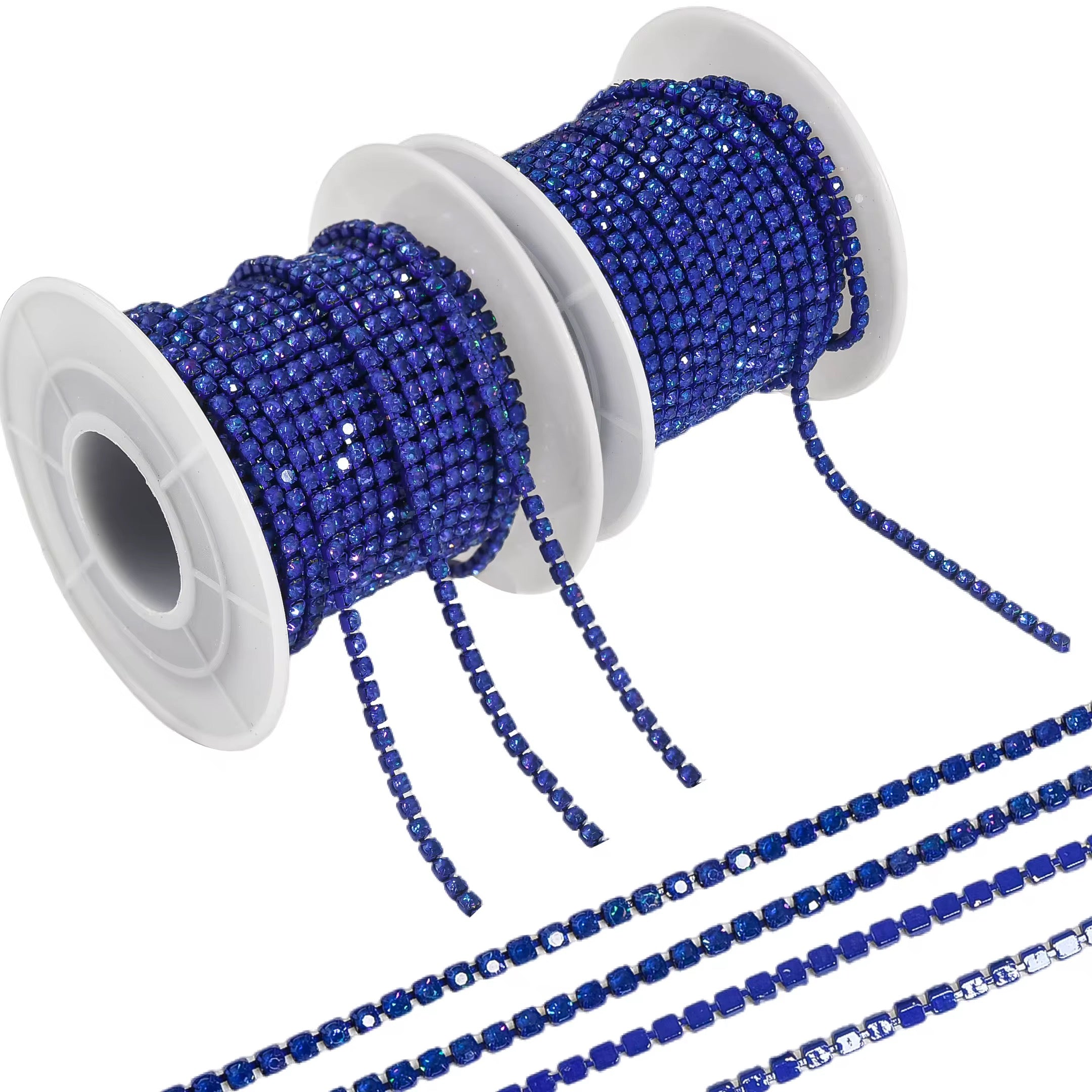 All Sapphire Blue Mocha Banding SS6: Sold per 1 yard or per 10 yard roll