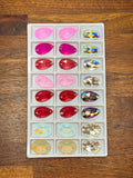 Assorted Glass Crystal Teardrop Set: 12 Pairs