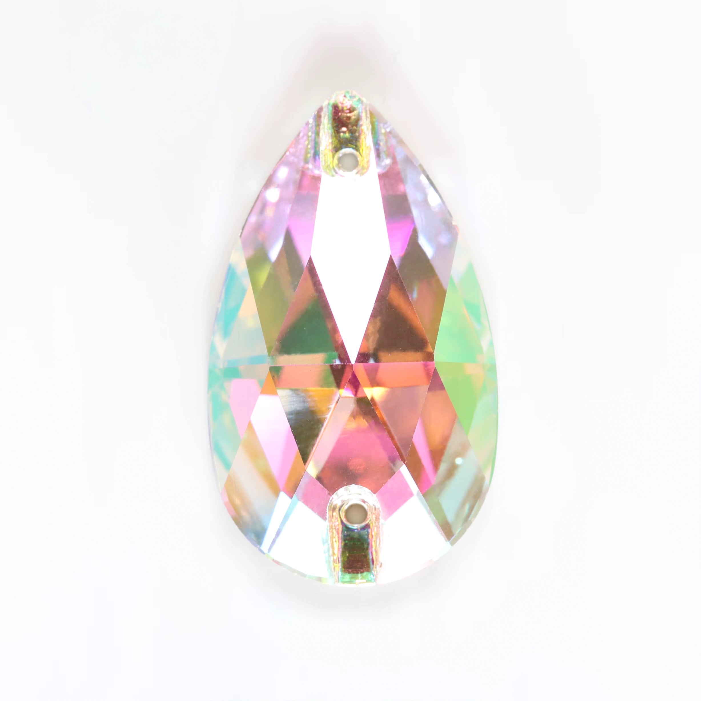 Crystal PH Glass Crystal Teardrop 11x18mm: Sold Per Pair, Half Tray, or Tray