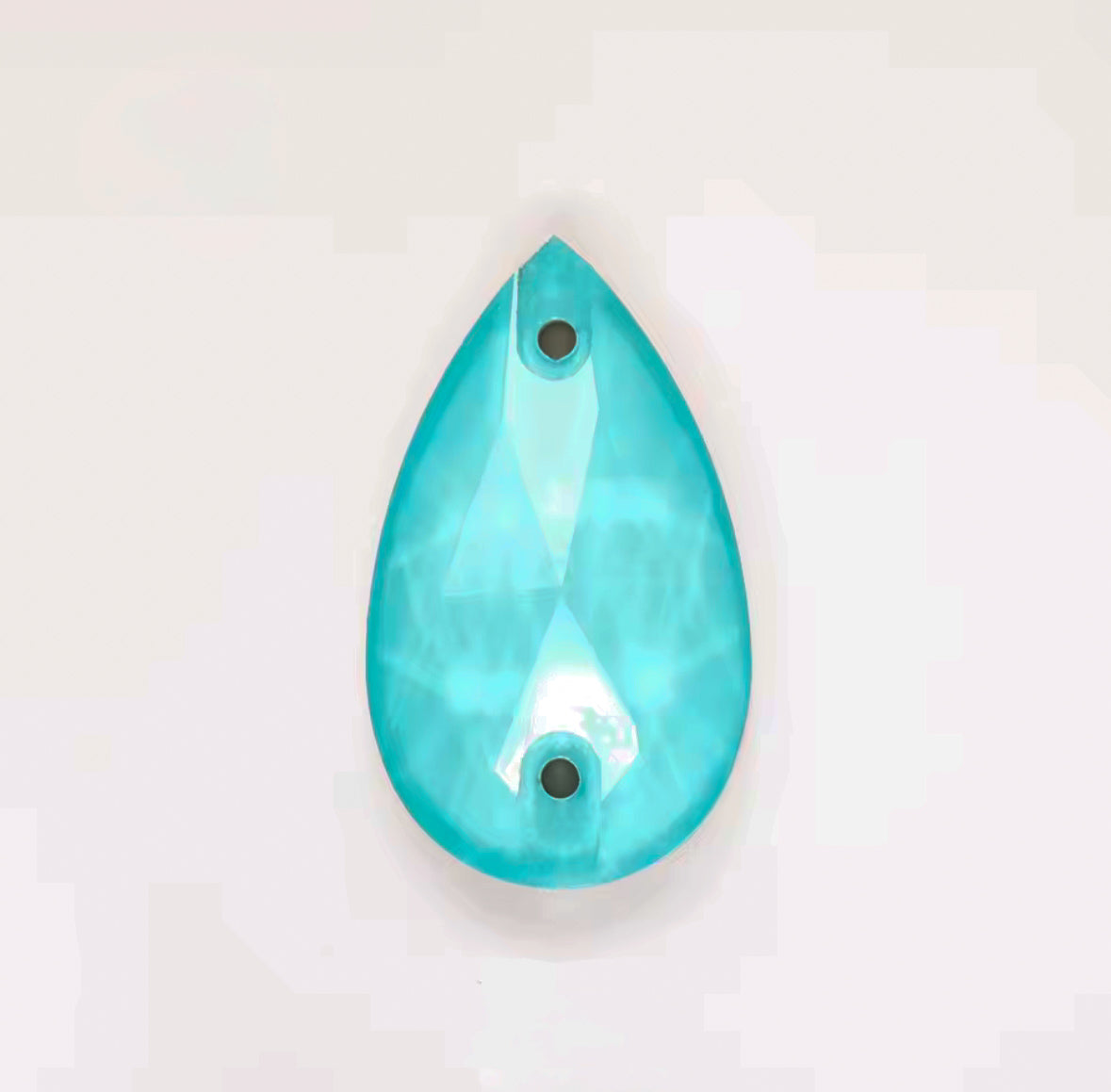 Erinite Blue Mocha Glass Crystal Teardrop 11x18mm: Sold Per Pair, Half Tray, or Tray