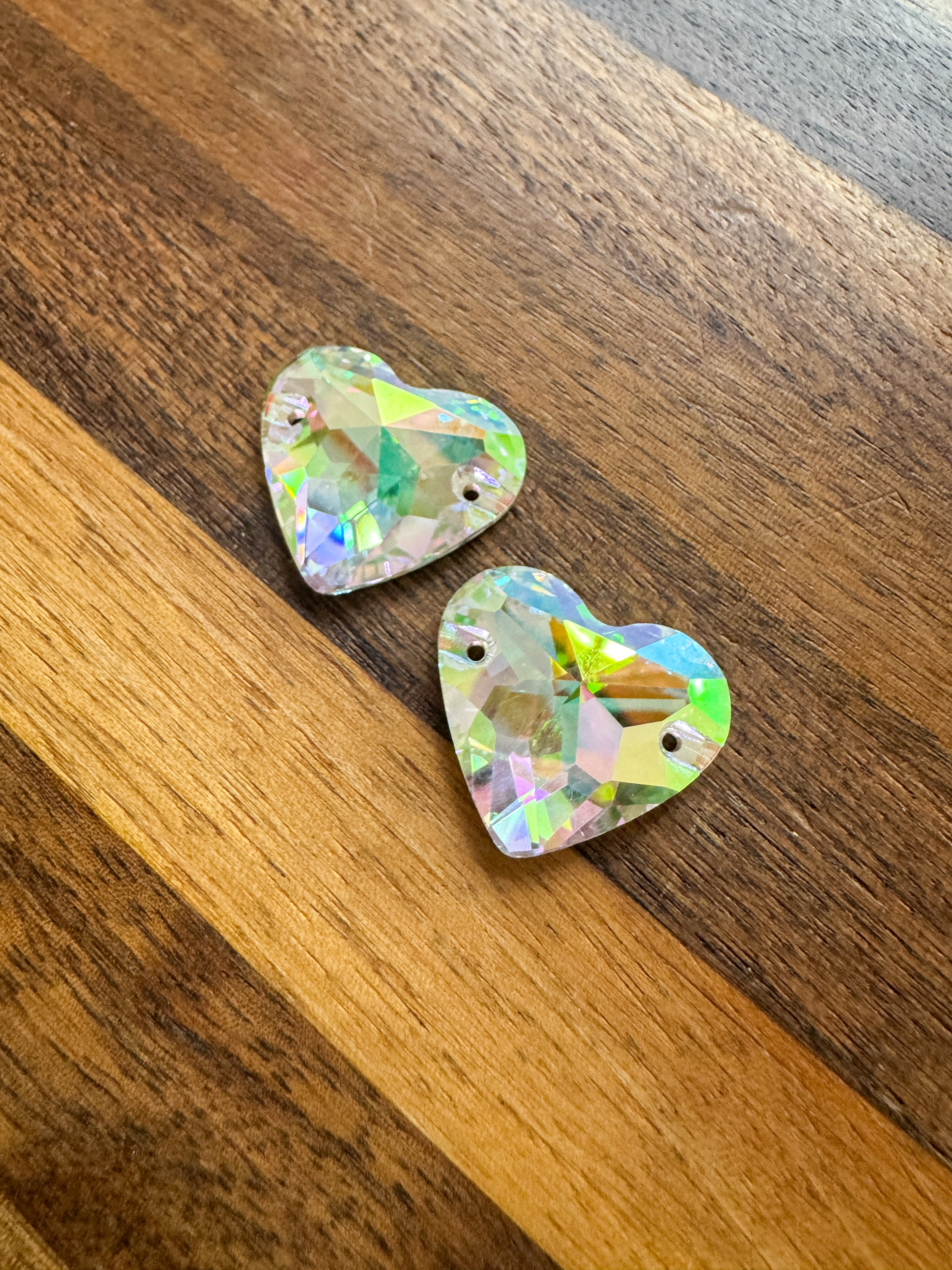 Crystal PH Glass Crystal Heart: 20x23mm