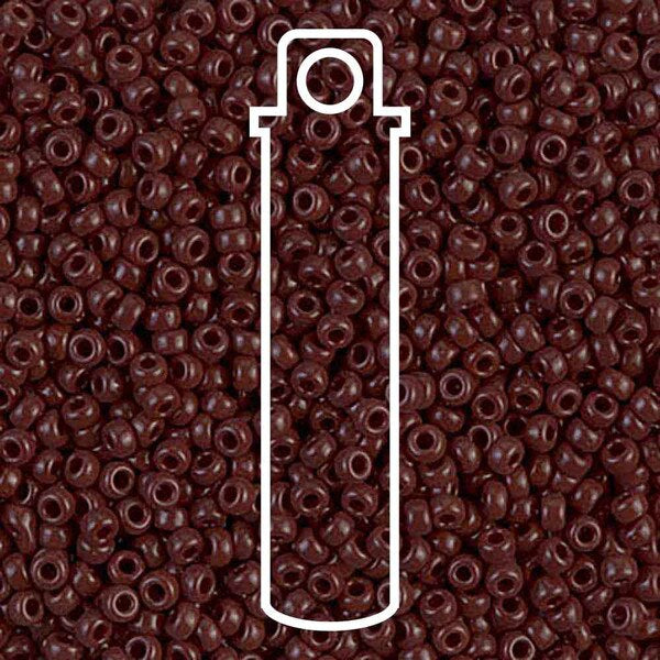 11/0 Miyuki Seed Beads Tube Apprx 8.5gm: Opaque Brown