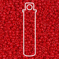 11/0 Miyuki Seed Beads Tube Apprx 8.5gm: Round Opaque Red