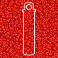 11/0 Miyuki Seed Beads Tube Apprx 8.5gm: Opaque Red