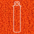 11/0 Miyuki Seed Beads Tube Apprx 8.5gm: Round Opaque Orange
