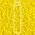 11/0 Miyuki Seed Beads Tube Apprx 8.5gm: Round Opaque Yellow