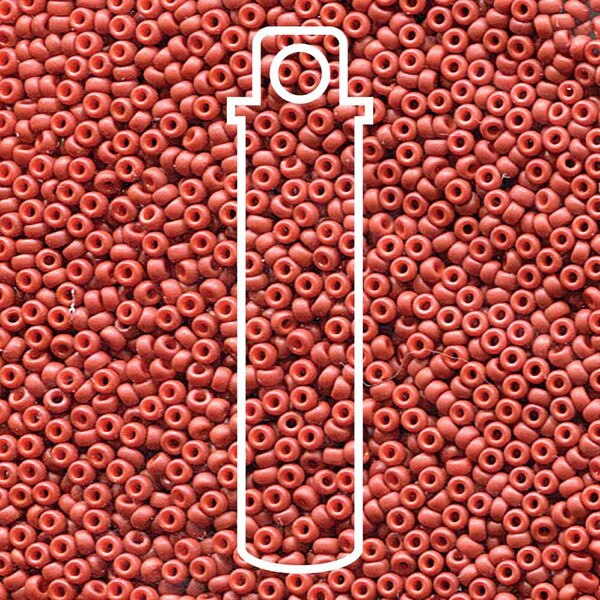 11/0 Miyuki Seed Beads Tube Apprx 8.5gm: Burnt Sienna