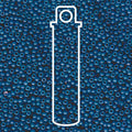 11/0 Miyuki Seed Beads Tube Apprx 8.5gm: Special Dyed Dark Teal Blue
