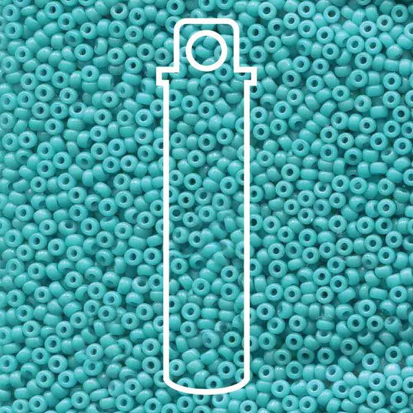 11/0 Miyuki Seed Beads Tube Apprx 8.5gm: Special Dyed Bright Turquoise