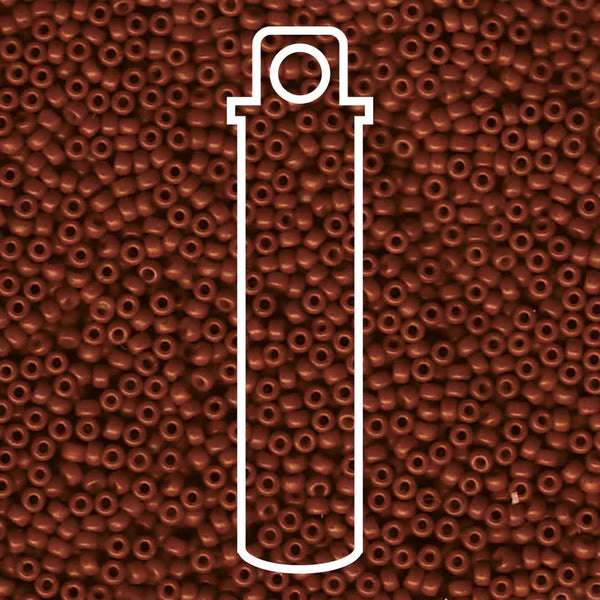 11/0 Miyuki Seed Beads Tube Apprx 8.5gm: Special Dyed Reddish Brown