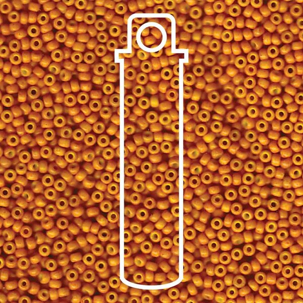 11/0 Miyuki Seed Beads Tube Apprx 8.5gm: Special Dyed Pale Pumpkin