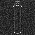 11/0 Miyuki Seed Beads Tube Apprx 8.5gm: Round Matte Black