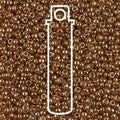 11/0 Miyuki Seed Beads Tube Apprx 8.5gm: Topaz Gold Luster
