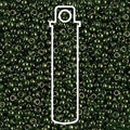 11/0 Miyuki Seed Beads Tube Apprx 8.5gm: Round Olive Green Gold Luster