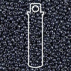 11/0 Miyuki Seed Beads Tube Apprx 8.5gm: Gunmetal
