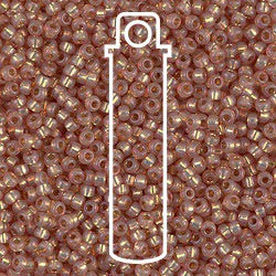 11/0 Miyuki Seed Beads Tube Apprx 8.2gm: Round Duracoat S/L Topaz Gold