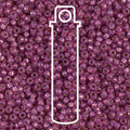 11/0 Miyuki Seed Beads Tube Apprx 8.5gm: Round Duracoat S/L Fuchsia