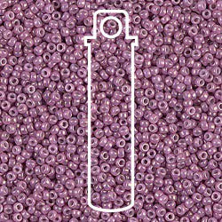 11/0 Miyuki Seed Beads Tube Apprx 8.5gm: Opaque Dk Orchid Luster