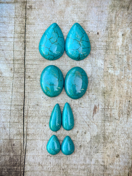 Teal Faux Stone Cabochon