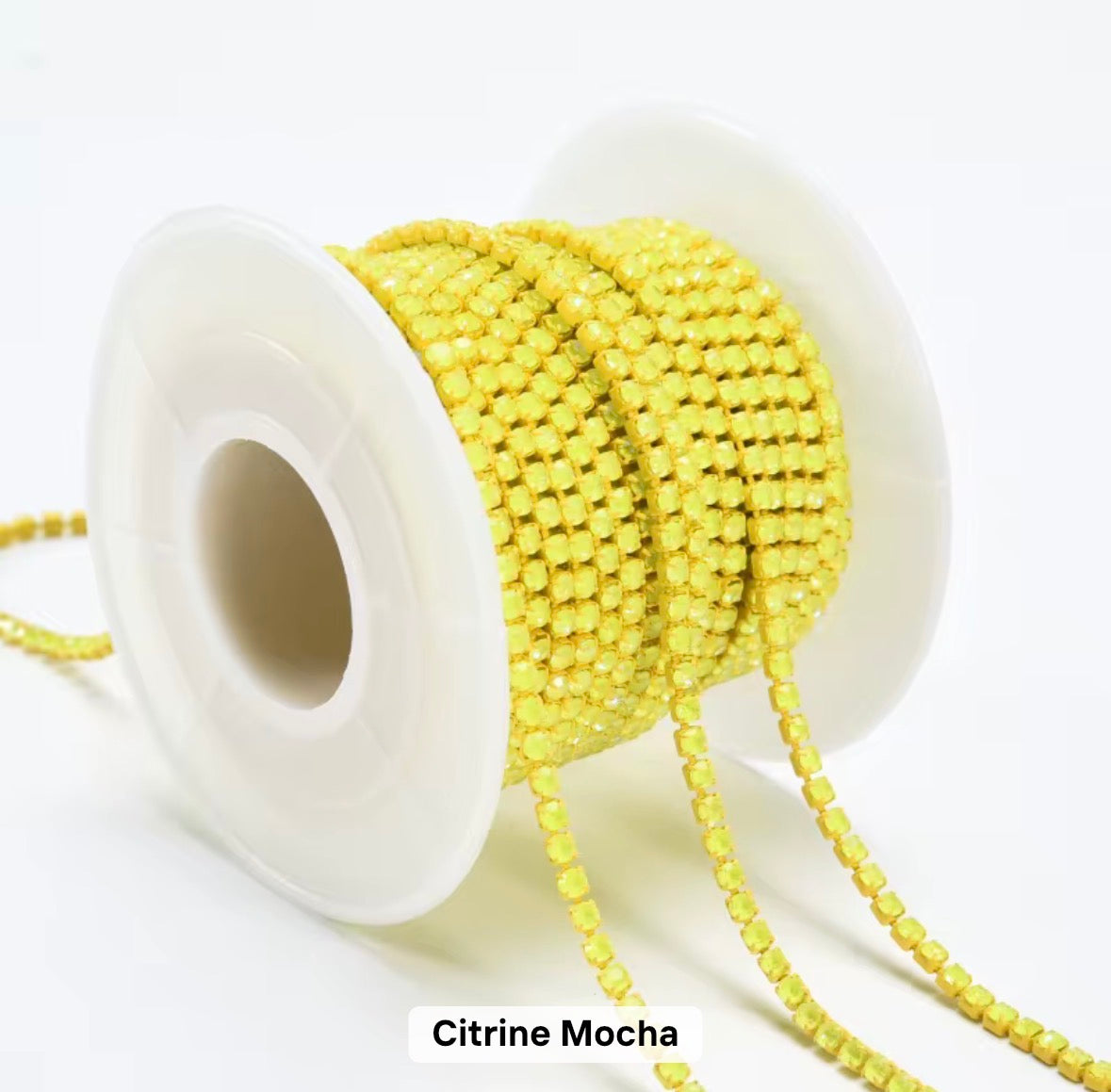 All Citrine Mocha Banding SS6: Sold per 1 yard or per 10 yard roll