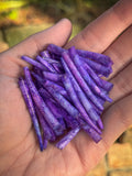 *READ DESCRIPTION* Sealed Hydrangea Dyed Dentalium 1oz