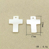 Shell Cross Centerpieces 23x17mm