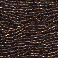 11/0 Czech Preciosa Seed Beads Half Hank: Black Diamond C/L