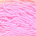 11/0 Czech Preciosa Seed Beads Half Hank: Pink Ceylon AB