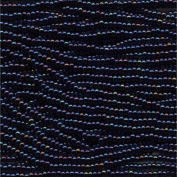 11/0 Czech Preciosa Seed Beads Half Hank: Blue Iris