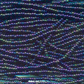 11/0 Czech Preciosa Seed Beads Half Hank: Jet AB