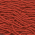 11/0 Czech Preciosa Seed Beads Half Hank: Red