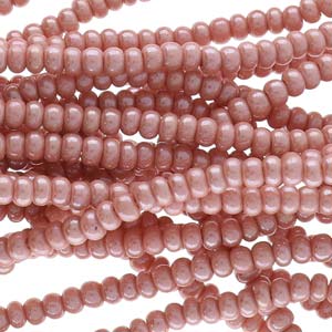 11/0 Czech Preciosa Seed Beads Half Hank: Pink OP Luster