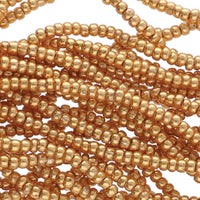 11/0 Czech Preciosa Seed Beads Half Hank: Gold Metallic 18389