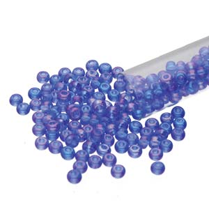 11/0 Czech Preciosa Seed Beads Tube: Sapphire AB