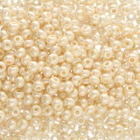 11/0 Czech Preciosa Seed Beads Tube: Lt Eggshell