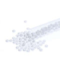 11/0 Czech Preciosa Seed Beads Tube: Chalk White Iris